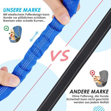 Ремінь безпеки для собак SlowTon в авто, 2-в-1, блакитний. Регульований, безпечний, для подорожей та прогулянок