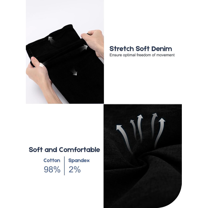 Жіночі джинси Chase Hot Bootcut з високою талією, еластичні jeggings, 4 кишені, чорний колір, розмір XXL, довжина штанини 31