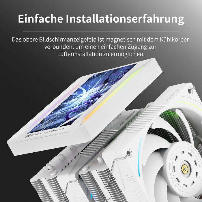 Кулер для процесора Thermalright Peerless Assassin 120 VISION MAX ARGB Black, з 2 вентиляторами TL-K12 PWM та 5