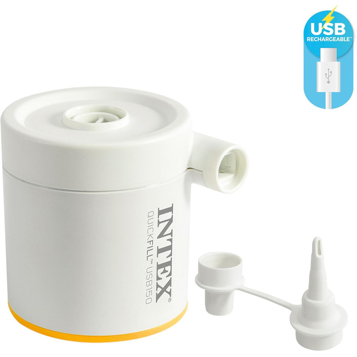 Надувний матрац для кемпінгу INTEX TruAire на 2 особи (137x191x22 см), до 272 кг, з USB-насосом та Fiber-Tech технологією