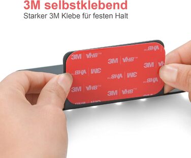 Тримач для мила без свердління, нержавіюча сталь, самоклеючий, кошик для мила, мильниця, кріплення на стіну для губок, щіток, мила, мильниця на стіну з 3M клейкою подушечкою для ванної кімнати, кухні, балкону (Чорний)