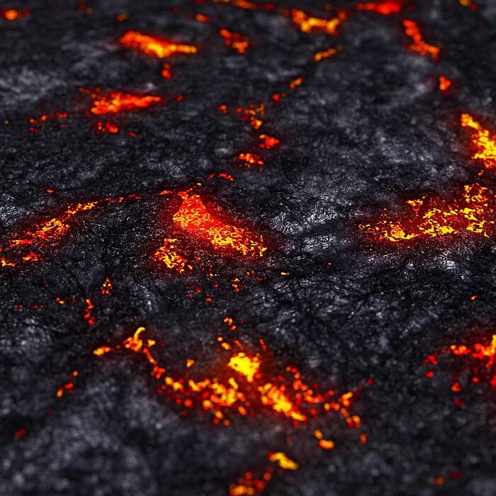 Килимок для миші Titanwolf XXXL 1200x600mm - великий ігровий килимок з мотивом лави для миші та клавіатури Logitech