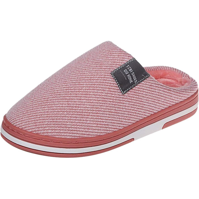 Тапочки жіночі зимові з плюшу, чоловічі з повсті, теплі, зручні, унісекс (A02 Рожевий, 39 EU)