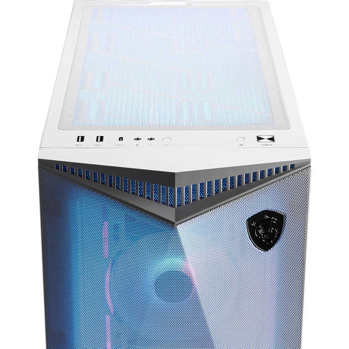 Корпус ПК MSI MPG GUNGNIR 300R Airflow White: Mid-Tower з загартованим склом, підтримка ATX/M-ATX/Mini-ITX, 4 x 120mm ARGB вентилятори, USB 3.2 Gen 2x2 Type-C