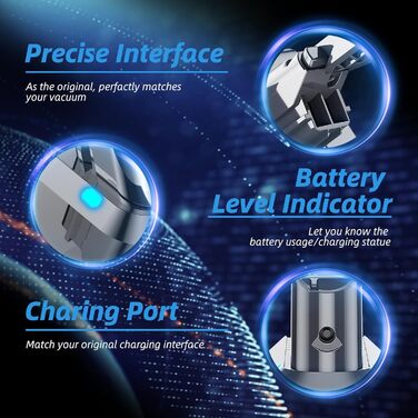 Запасний акумулятор Dyson V7 6000mAh/6.0Ah для пилососів V7 Animal Fluffy Absolute Trigger Motorhead Pro Car+Boat