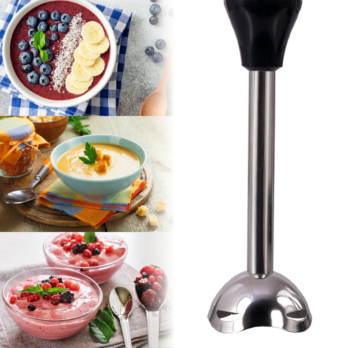 Мультифункціональний занурювальний блендер-подрібнювач, набір-міксер Eldom BL240, чорний