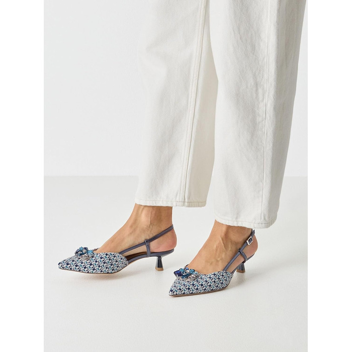 Туфлі жіночі Tamaris Slingpumps 1-29512-46 сині комбіновані, розмір 39 EU