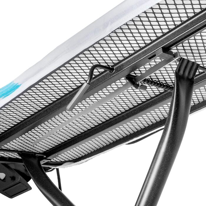 Прасувальна дошка KADAX з висувною полицею, 120x42 см, регульована висота, антиковзні ніжки (Зелений/Блакитний)