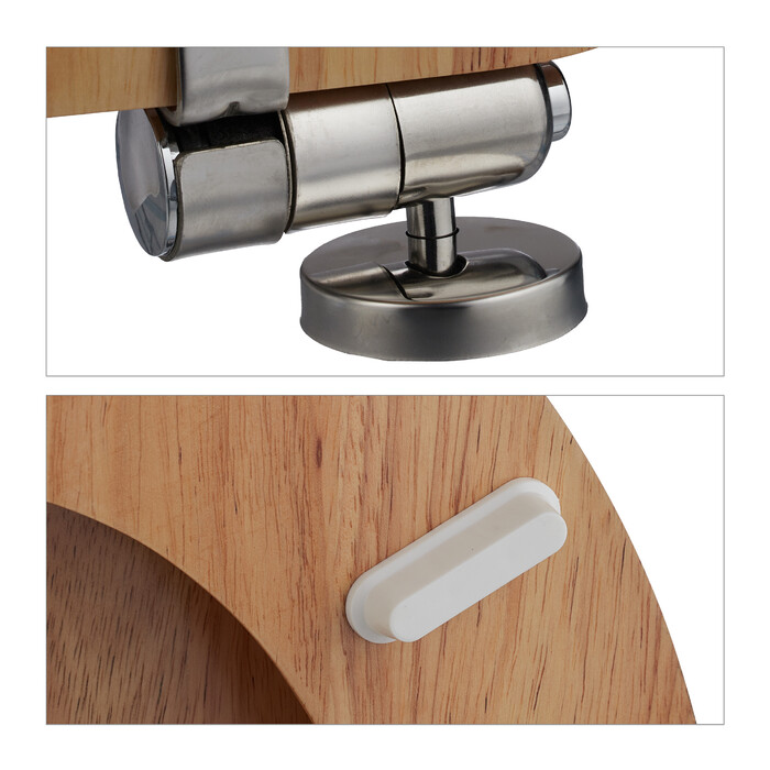 Relaxdays Toilet Seat with Soft-Close Mechanism