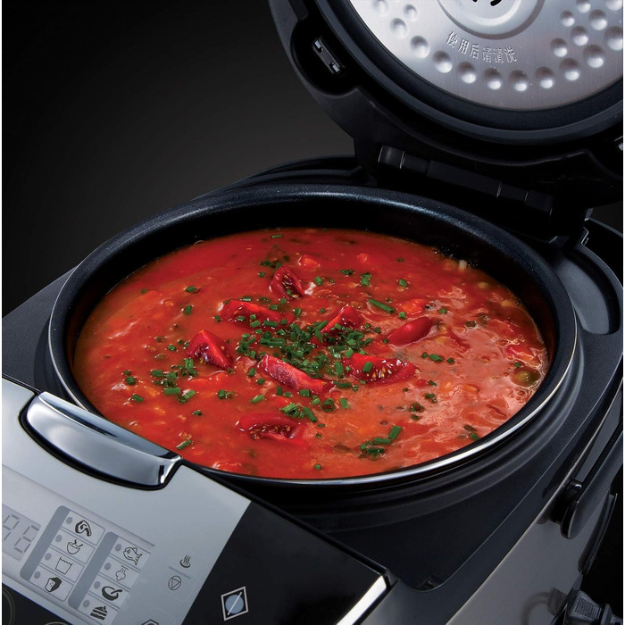 Russell Hobbs Multicooker [11-in-1: Rice cooker, slow cooker, steamer, slow cooker, baking oven, yogurt maker, etc.] Multicooker (5.0l, digital display, anti-condensation lid) 21850-56