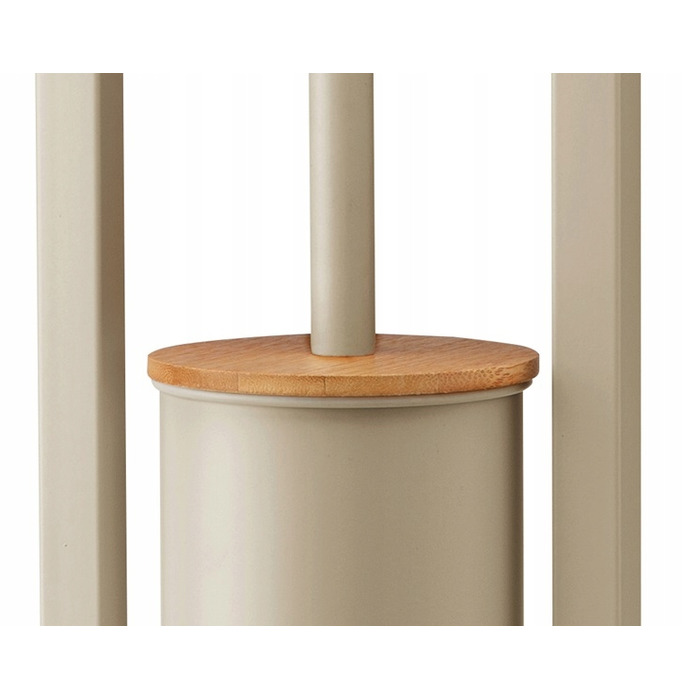 Набір для вбиральні DASTIN: тримач для йоржка та паперу, бежевий матовий