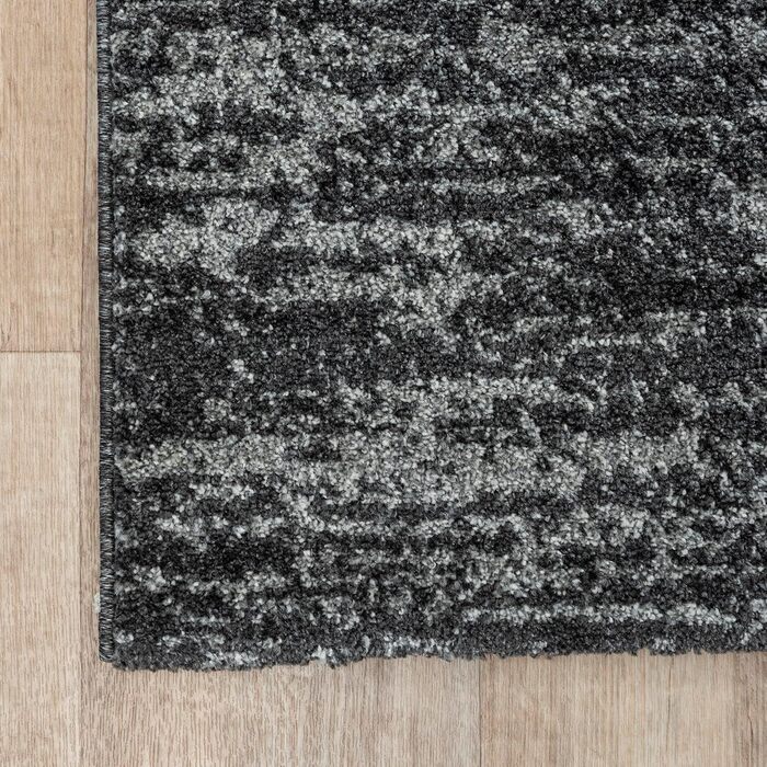 Килим SANAT Oslo для вітальні - сучасний дизайн, підходить для вітальні, коридору, їдальні, спальні, кухні та дитячої кімнати, чорний, розмір 120 x 170 см