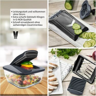 Набір для нарізки овочів та фруктів Genius Nicer Dicer Chef (15 частин) | Набір для кухні, овочерізка, фруторізка, терка, овочевий слайсер