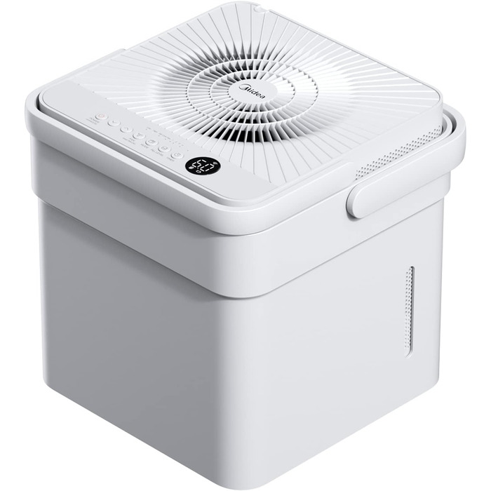 Зволожувач повітря Midea DF-20DEN7-WF, 20л/24г, для приміщень до 100 м³ (40 м²), з Wi-Fi, таймером, білий