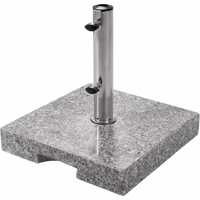 Doppler Granit Base 25kg | Umbrella Stand with Grip Recess for Transport | Parasol Stand for Parasols with a Maximum of 200cm Canopy Diameter & 2.5-4.8cm Tube Diameter