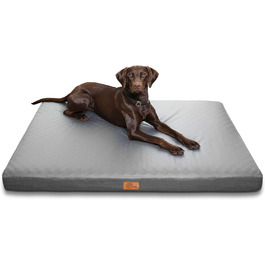 Ваше ліжко для собак GEAR Biella, ортопедичне, з екошкіри, миється, захищає суглоби, високий рівень комфорту (120x80x10 см)