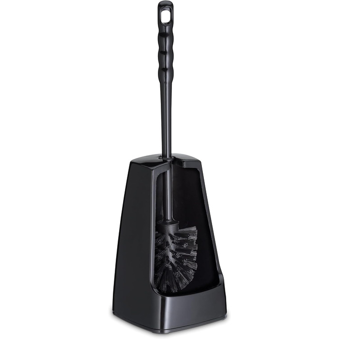 Набір для чищення унітазу Levin (Чорний), 38 см, з контейнером