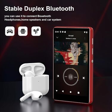 MP3 плеєр SWOFY 80GB з Bluetooth та WiFi, 4.0