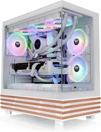 Корпус ПК Thermaltake View 270 Plus WS Snow White з ARGB підсвічуванням, USB-C, підтримка 360mm радіатора