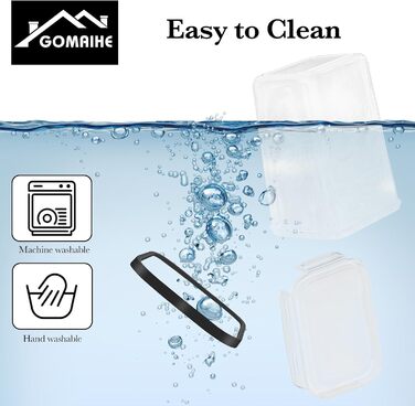 Набір контейнерів для зберігання GoMaihe 2.5л*6 шт. + 9.5л*2 шт. - Контейнери для продуктів, герметичні, пластикові, для кухні