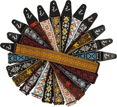 Гітарний ремінь Fender Pasadena Woven - BLUE SNOWFLAKE (один розмір)