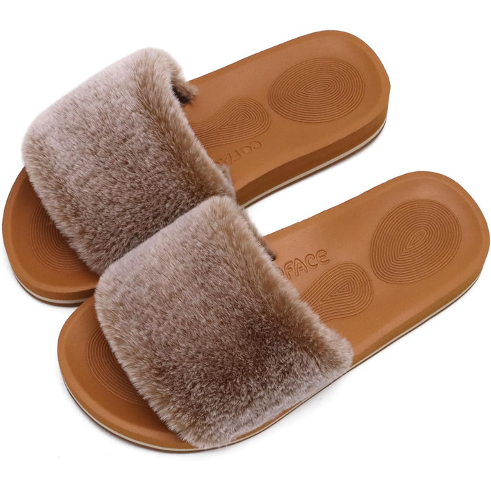 Тапочки халатні жіночі COFACE з м'якою підкладкою, халатні шльопанці, домашні тапочки, шльопанці для дому, теплий варіант на літо та зиму, рожеві (43 EU, Khaki)