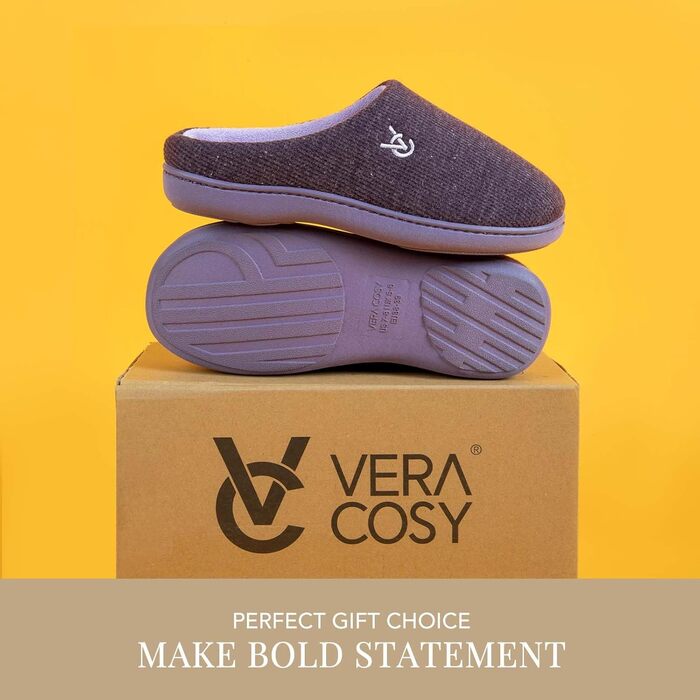 Жіночі тапочки VeraCosy двоколірні, м'які, зручні, в'язані, з пам'яті піною, з антиковзким покриттям