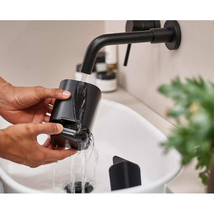 Тримач для зубних щіток Joseph Joseph Easystore, пластиковий, з неслизьким дном, сірий/білий