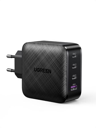 Зарядний пристрій UGREEN 65W USB-C GaN PD з 4 портами для MacBook, iPhone, iPad, Samsung