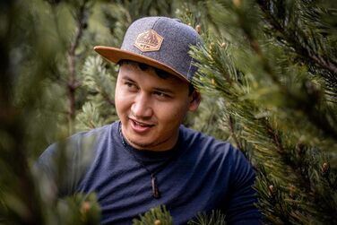 Кепка бейсболка Jumping Bird • Фільц, унісекс, регульована • Темно-сіра