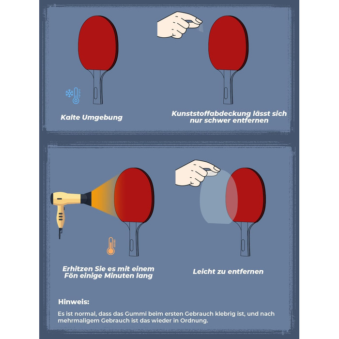 Набір для настільного тенісу Glymnis: 4 ракетки, 8 м'ячів, компактна сумка. Підходить для початківців, сім'ї та професіоналів