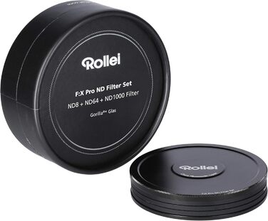Фільтри Rollei F:X Pro ND (ND 8, ND 64, ND1000) для об'єктивів 82 мм - комплект з 3 фільтрів