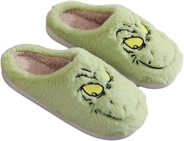 Тапочки для дому Grinch - святкові, плюшеві, теплі, для чоловіків (39/40 EU)
