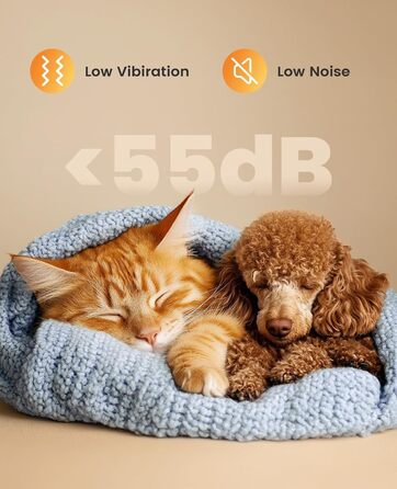 Набір для догляду за шерстю тварин Oneisall 3-в-1: машинка для стрижки котів та собак, тример для подушечок лап, бездротовий тихий тример, 2 швидкості, для догляду за шерстю, білий