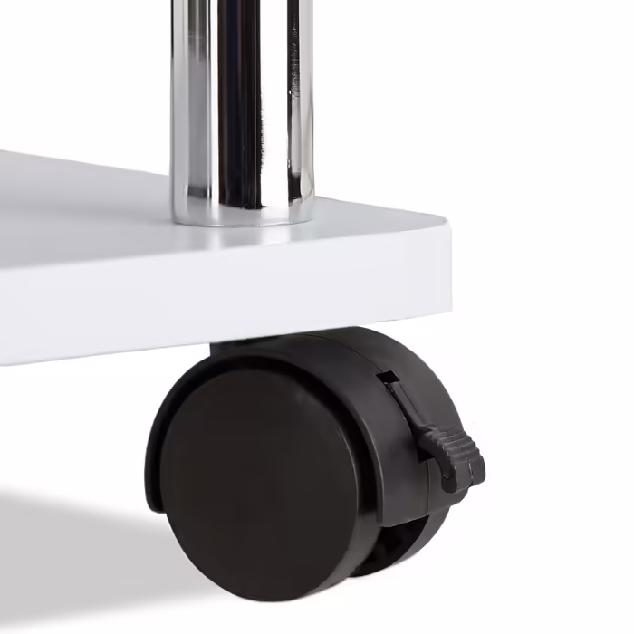 Relaxdays Rolling Bedside Table with 2 Tiers