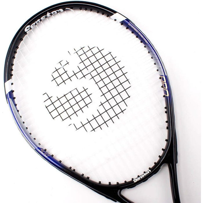 Тенісний racket Senston для професійних тренувань: ракетка для жінок та чоловіків з сумкою, овергрипом та демпфером вібрацій, блакитний, 27 дюймів
