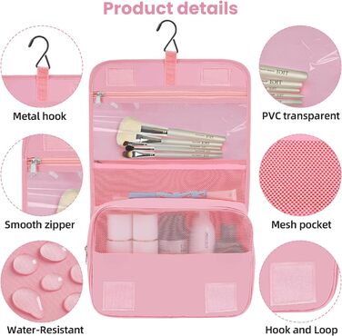 Набір органайзерів для подорожей BAGAIL (10 шт.) – рожевий колір, різні розміри