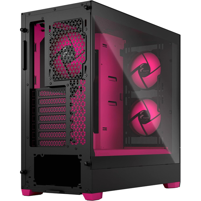 Корпус для ПК Fractal Design Pop Air RGB Magenta Core з темперованим склом, сітчаста передня панель, три RGB вентилятори 120 мм, ATX, Magenta Core