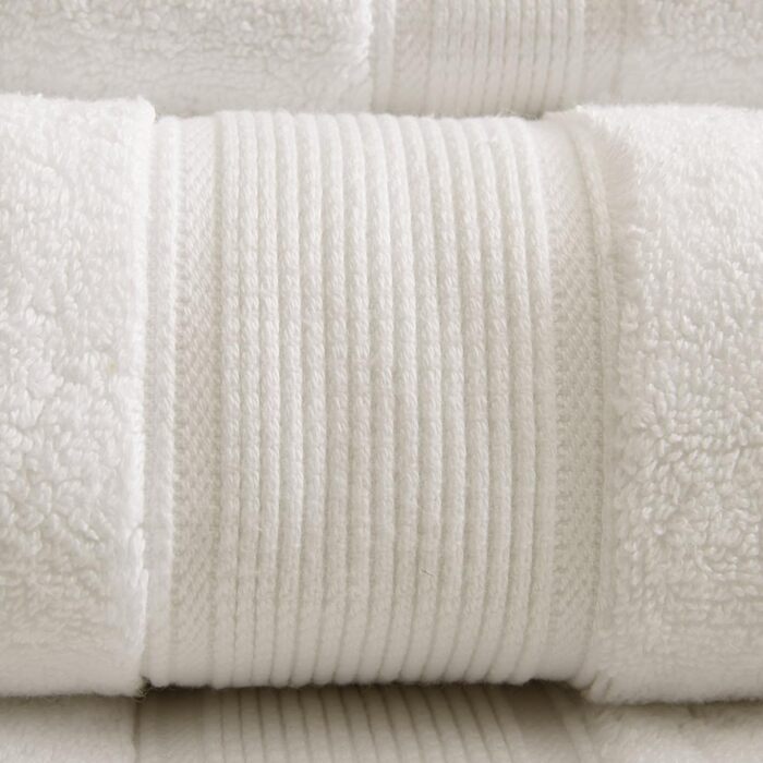 800GSM 100% Cotton Luxury Turkish Bathroom Towels, Highly Absorbent Long Oversized Linen Cotton Bath Towel Set, 8-Piece: Includes 2 Bath Towels, 2 Hand Towels & 4 Wash Towels, Cream (Cremefarben)