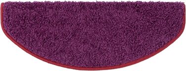 Набір килимків для сходів Floordirekt Barcelona (15 шт.) - Килимки для сходів, 16 кольорів, зносостійкі та легкі в догляді, для внутрішнього використання (напівкруглі 65 x 23,5 см)