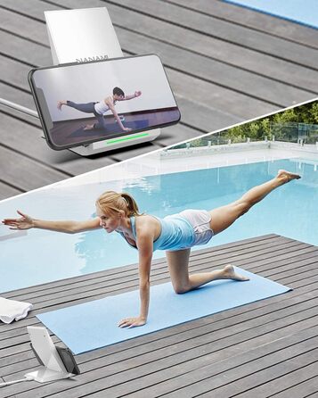 Бездротовий зарядний пристрій NANAMI 20W USB-C для iPhone 17/16/15/14/13/12/11 Max/XR/Pro/Mini, Samsung Galaxy S26/S25/S24/S23 Plus/Ultra – Білий