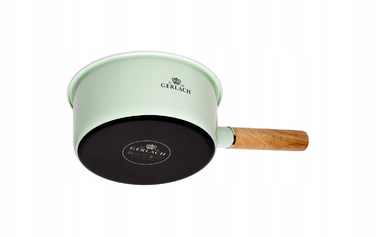 Набір емальованого посуду Gerlach Natur Enamel, пастельно-зелений, 6 предметів