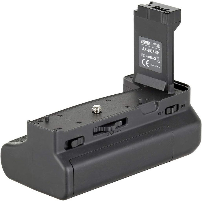 Грип для камери Canon EOS RP та R8 з двома акумуляторами, чорний (аналог EG-E1)