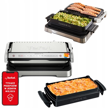 Електричний контактний гриль Tefal OptiGrill XL, розкладний, 2200 Вт