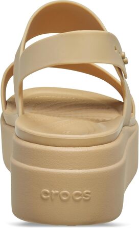 Crocs Brooklyn Wedge сандалі жіночі бежеві (34 EU) - комфортні босоніжки на платформі