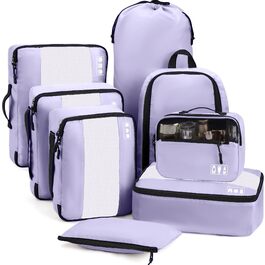 Органайзер для валізи MURISE, 8 шт. - Packing Cubes для подорожей, набір для організації речей у валізі (фіолетовий)