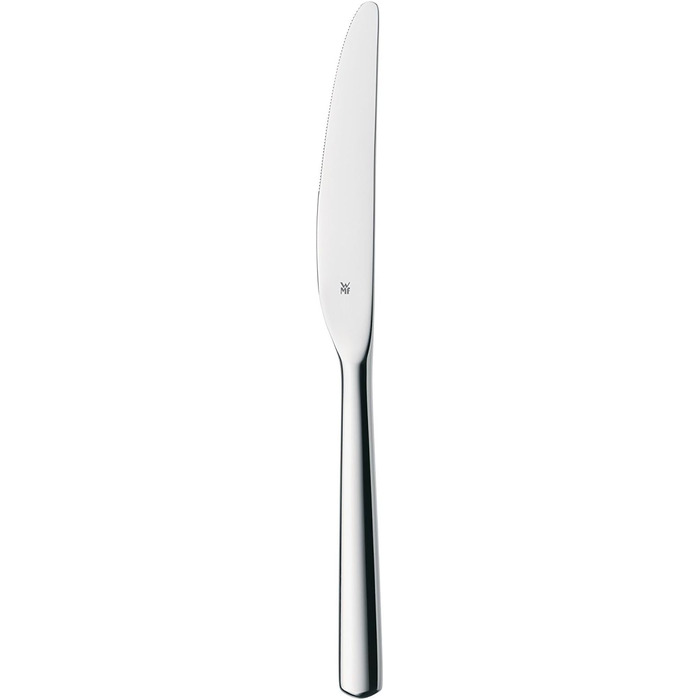 WMF Boston Stainless Steel Cutlery Set, 6 Place Setting, 30-Piece Dinner Set, Monoblock Knives, Polished Cromargan Stainless Steel, Dishwasher Safe Table Cutlery Single