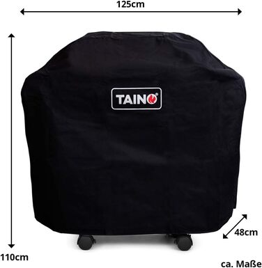 Чохол для гриля TAINO Platinum Black 2+1, водостійкий захист, накриття для 2-пальникової плити