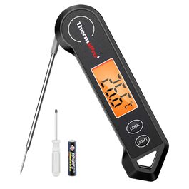 Цифровий термометр для м'яса ThermoPro: гриль, запікання, приготування їжі, чорний