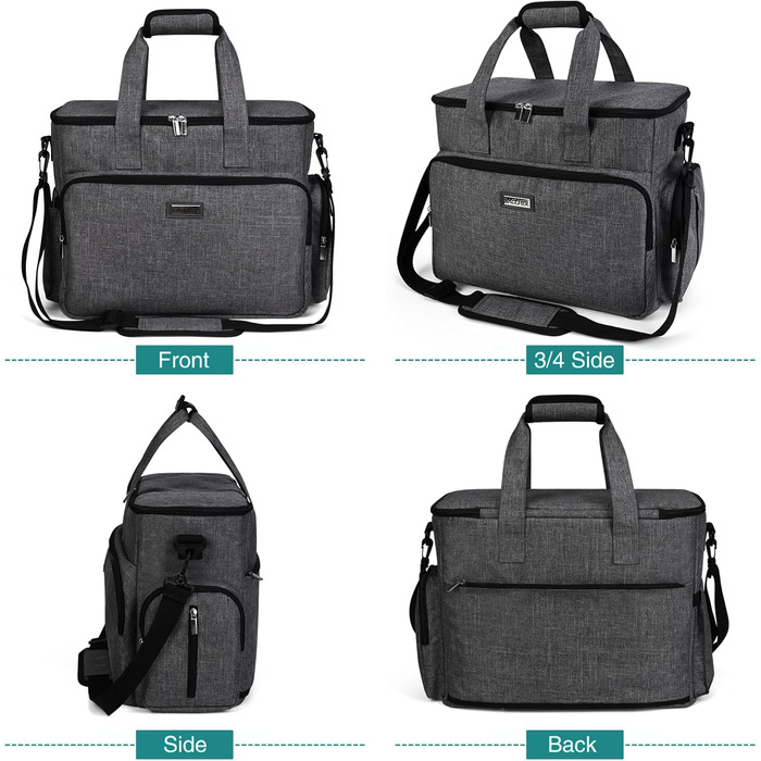 Чемодан для собак Vioett (L, сірий) з набором аксесуарів для подорожей